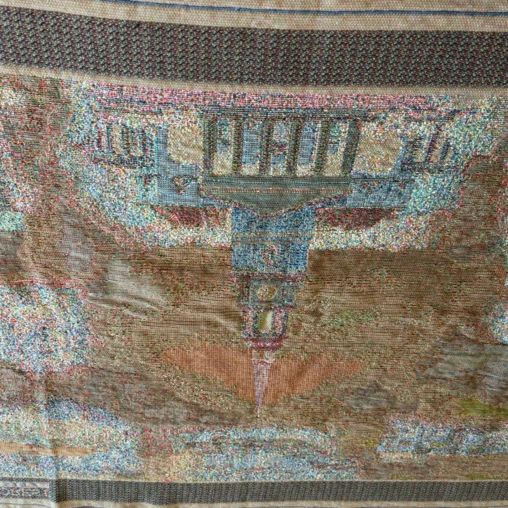 Wake Forest University Goodwin Weavers Woven Tapestry Throw Blanket Wait Chapel